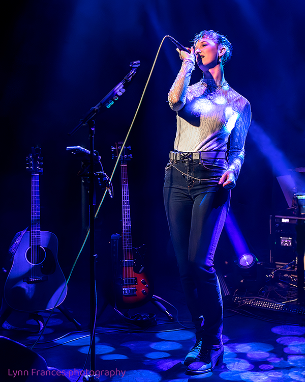 Zara performing at the Live and Unheard Show, Lighthouse Theatre, Poole, Dorset.